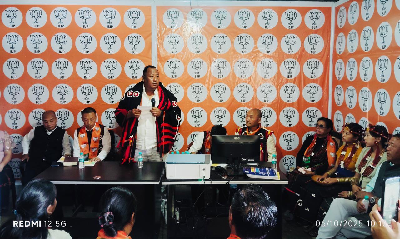 BJP State President Inaugurates Party Office at 34 Aghunato Assembly Constituency Aghunato